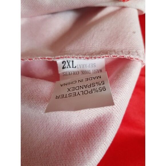 Ugly Sweater Sweatshirt Red Christmas Winter Reindeer Red 2XL - Picture 5 of 5